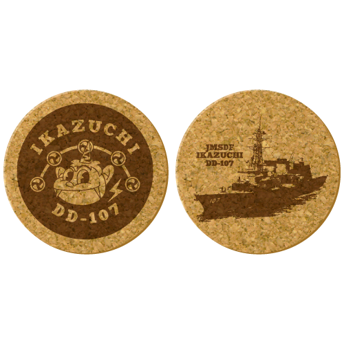 いかづちロゴマークコルクコースター2枚セット