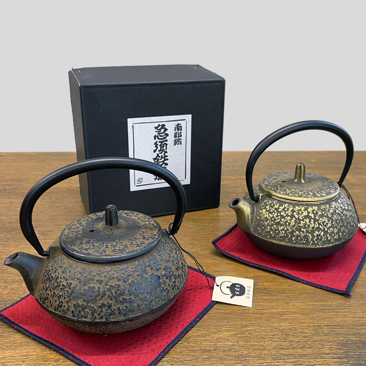 南部鉄器 急須鉄瓶「丸型桜」