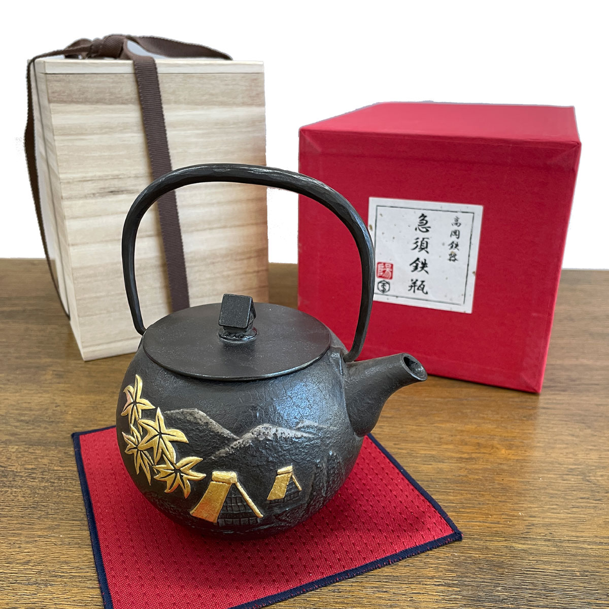 急須鉄瓶「五箇山 山水」